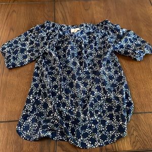 Michael Kors Floral short sleeve blouse Size S